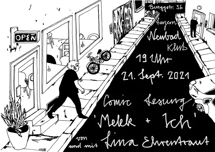Cover eines Comics in schwarz-weiss.
