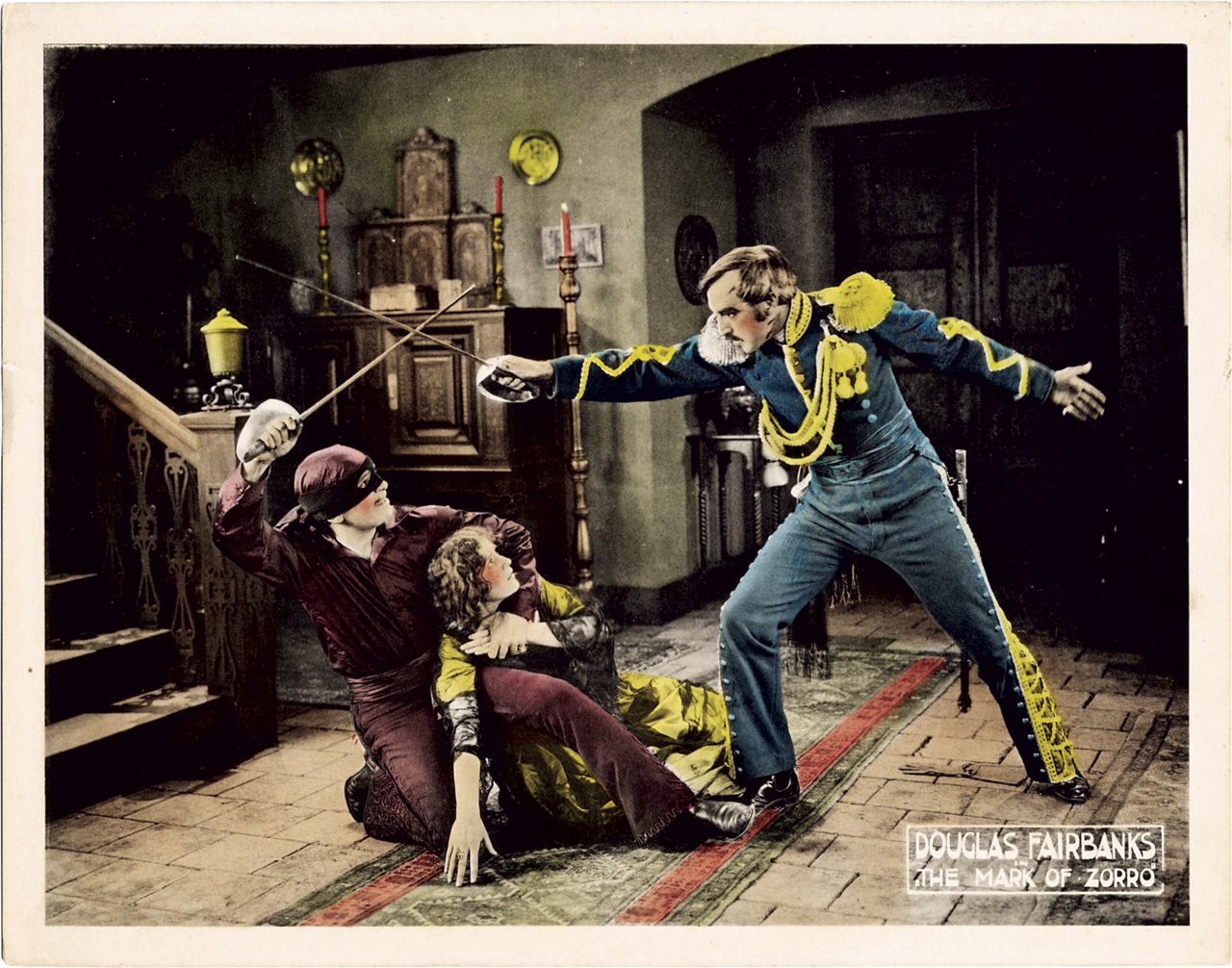 Eine Postkarte zum FIlm The Mark of Zorro von 1920