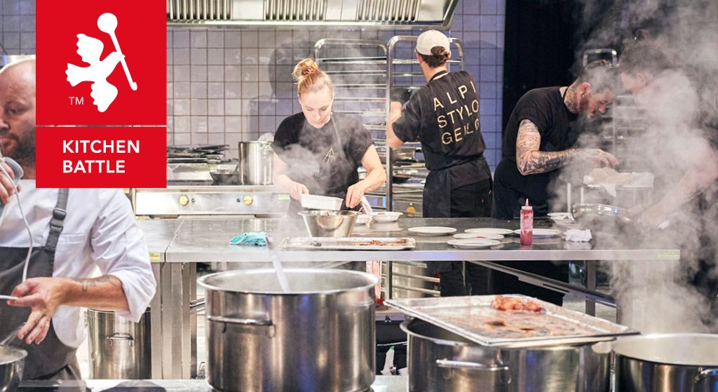 Menschen am kochen