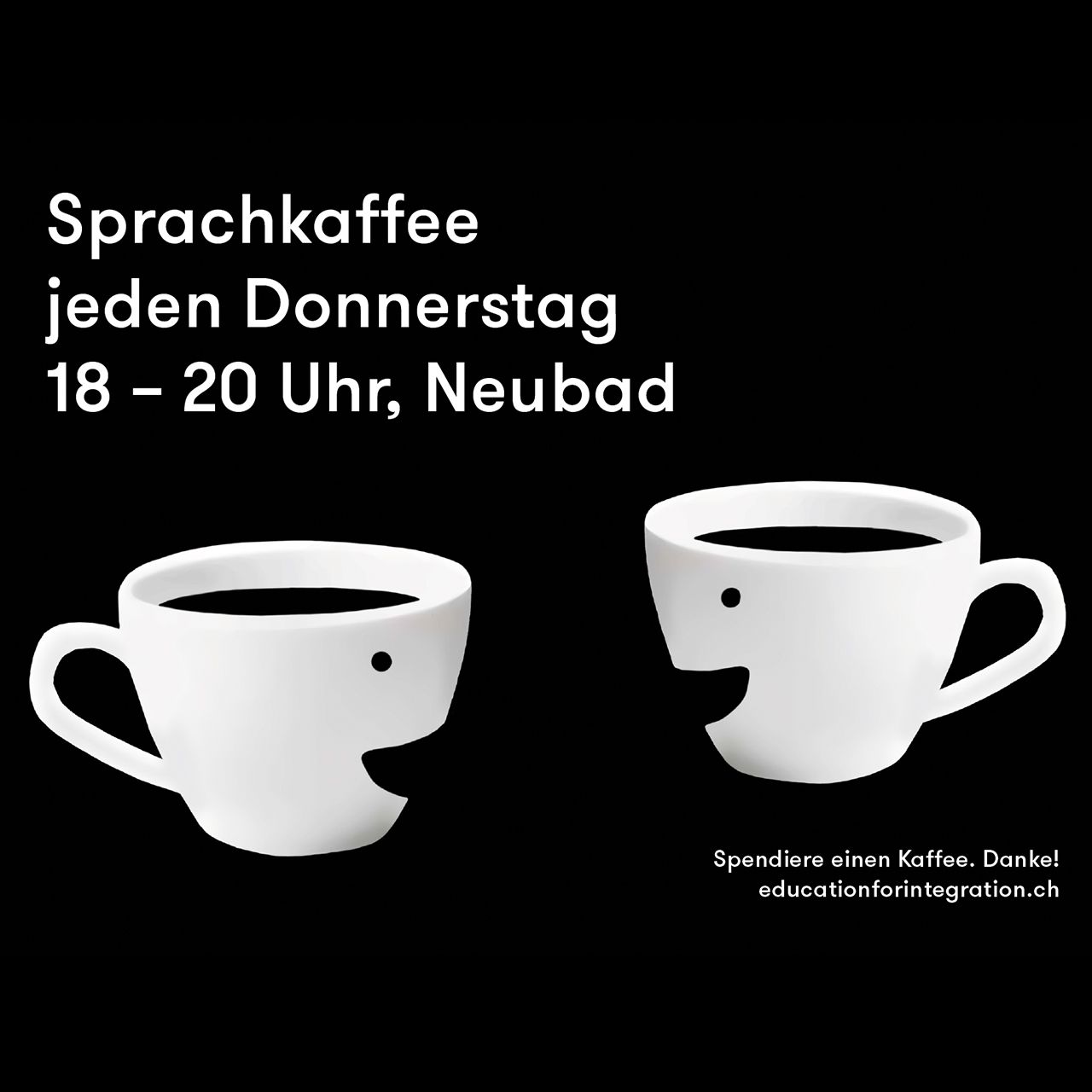 zwei Tasse die reden