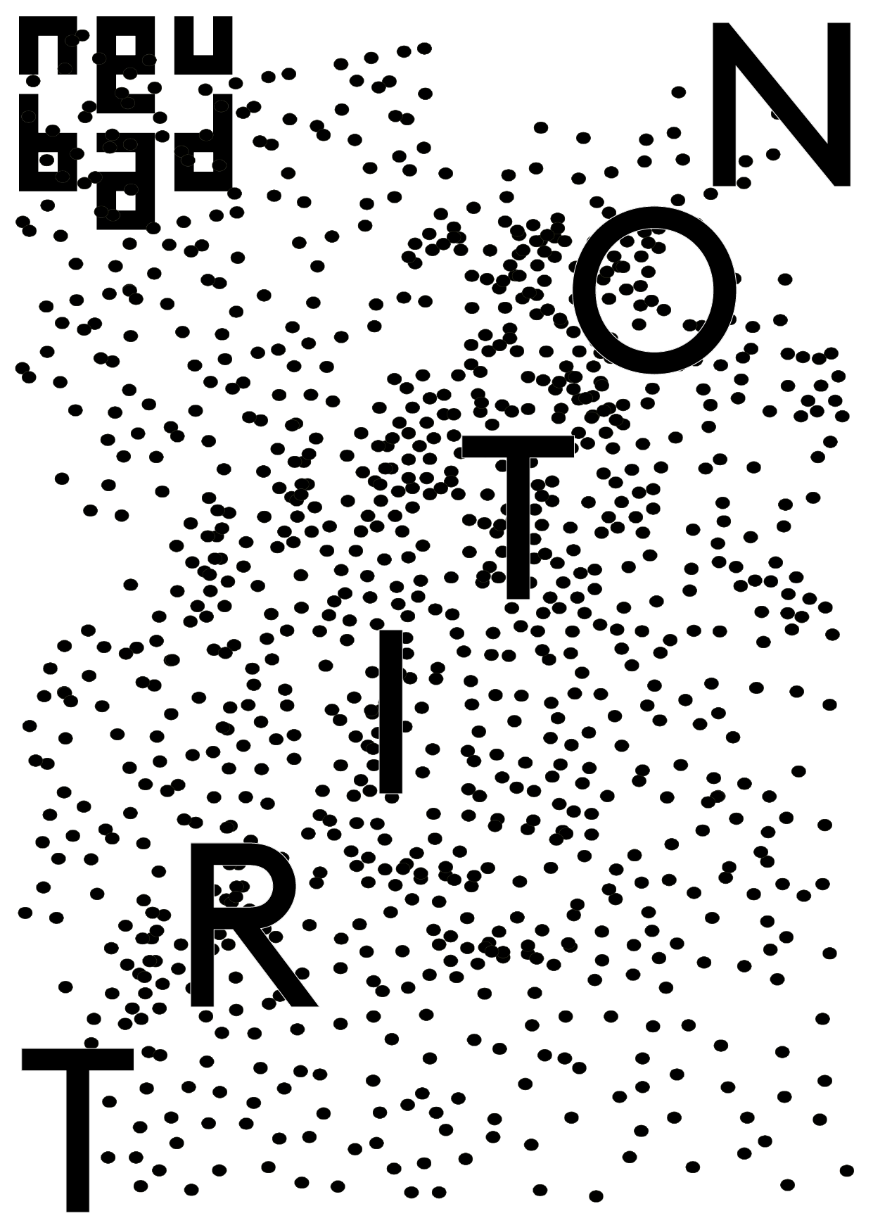 Weisser Hintergrund mit Schwarzer Schrift 