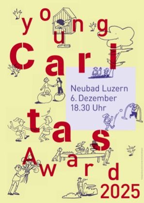 ein helles Bild mit kleinen Figuren verteilt skizziert. Darüber in knalliger Farbe der Titel der Veranstaltung.