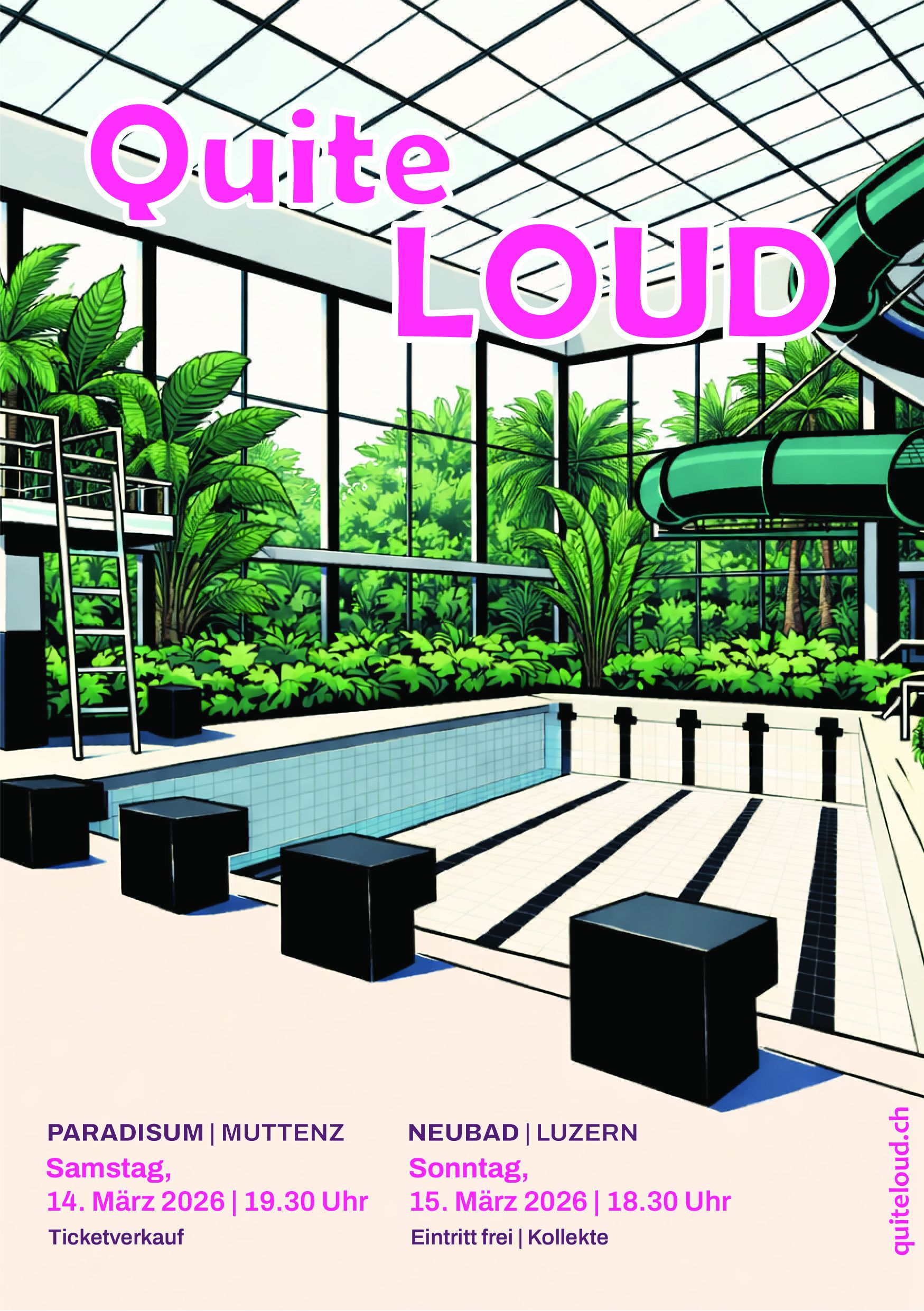 Ein Treibhaus/Schwimmbecken