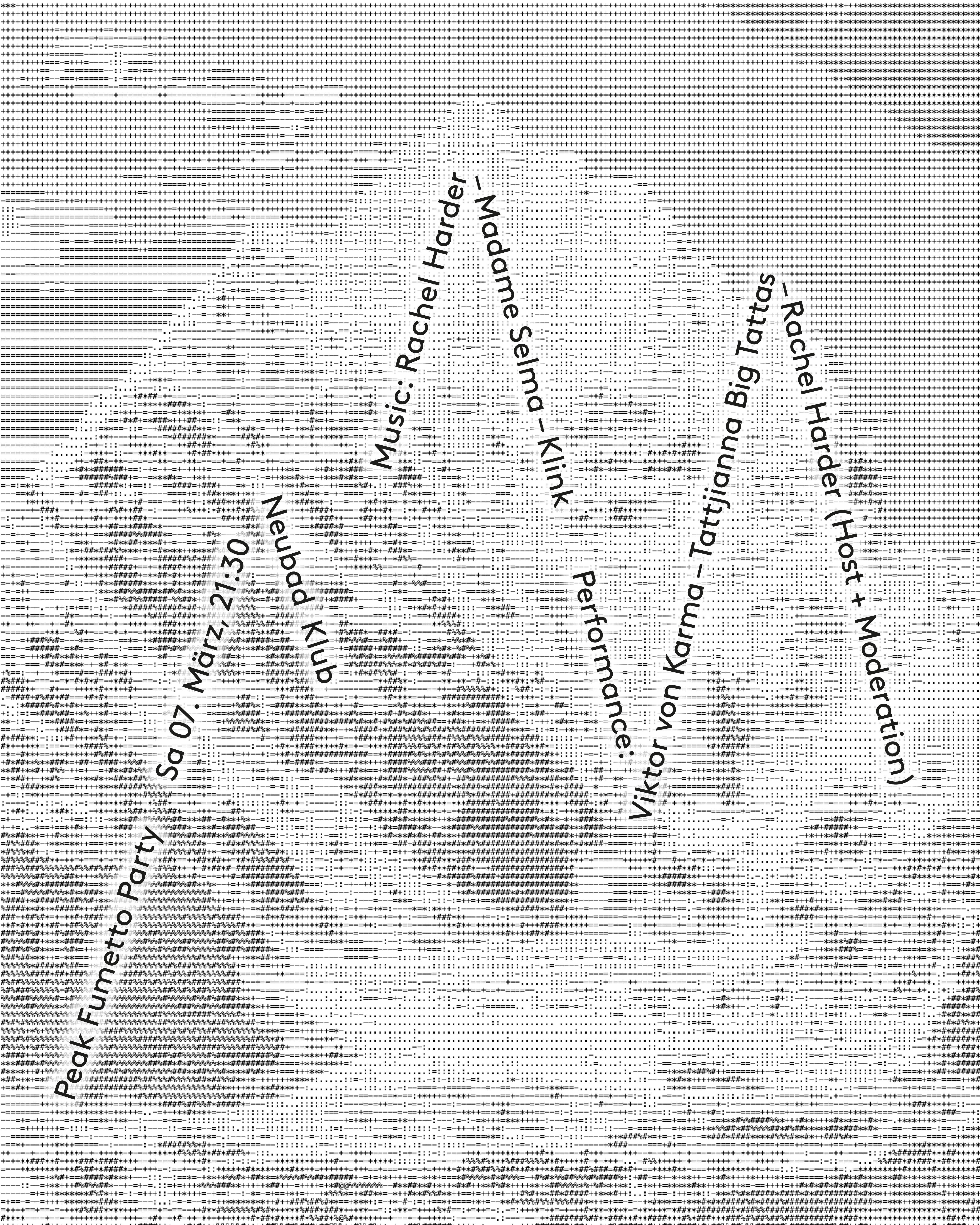 Bild eines Berges, zackenartige Schrift verläuft über das Bild