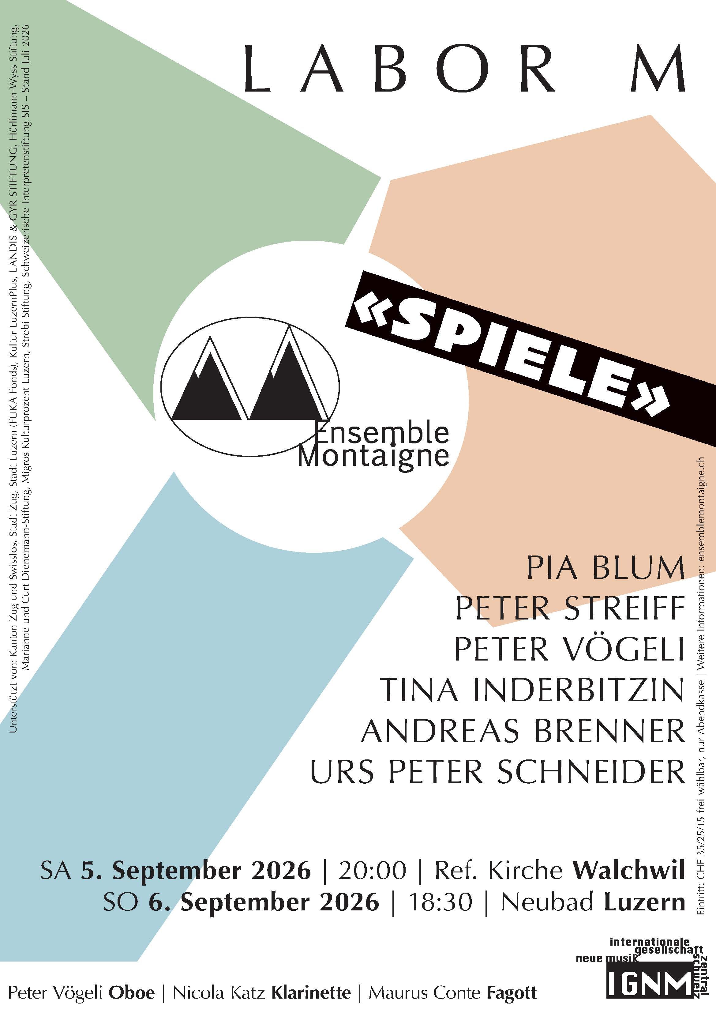 Illustration mit drei farbigen Balken, die sich oben links in der Mitte treffen